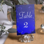 Elegant Royal Blue Wedding Reception Kaart