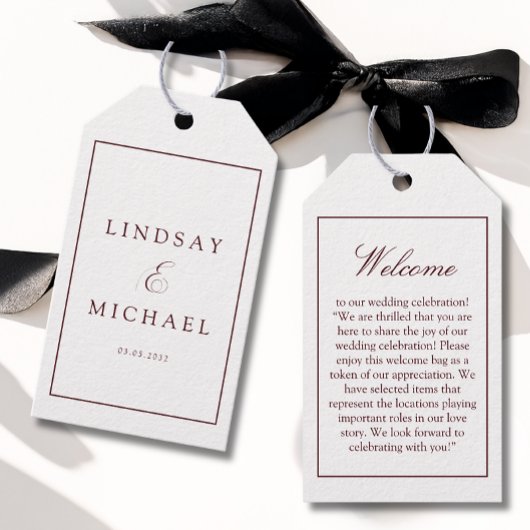 Elegant Royal Burgundy Wedding  Cadeaulabel