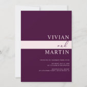 Elegant Royal Crimson Wedding All-in-One QR Kaart (Voorkant)