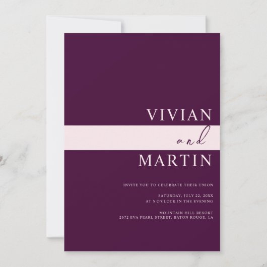 Elegant Royal Crimson Wedding All-in-One QR Kaart (Voorkant)