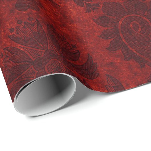 Elegant royal damask floral cadeaupapier (Rol Hoek)