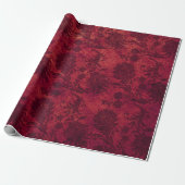 Elegant royal damask floral cadeaupapier (Uitgerold)