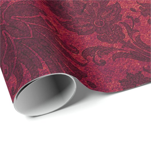 Elegant royal damask floral cadeaupapier (Rol Hoek)