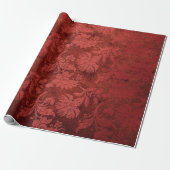 Elegant royal damask floral cadeaupapier (Uitgerold)