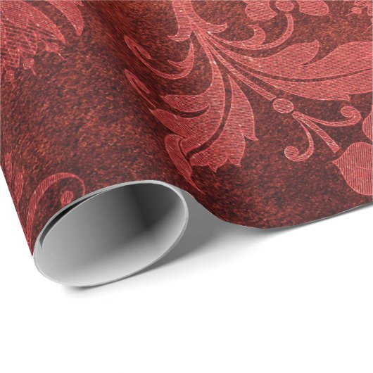 Elegant royal damask floral cadeaupapier (Rol Hoek)