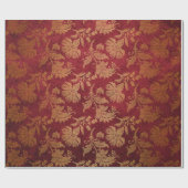 Elegant royal damask floral cadeaupapier (Vlak)