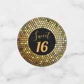 Elegant Royal Disco-ontwerp Confetti (Kleine voorkant)