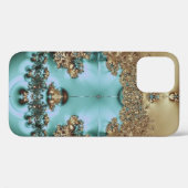 Elegant Royal Gold en Aqua Design Hoesje-Mate iPho Case-Mate iPhone Case (Achterkant (horizontaal))