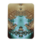 Elegant Royal Gold en Aqua Magneet (Verticaal)