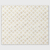 Elegant Royal Gold Fleur De Lis  Cadeaupapier (Vlak)