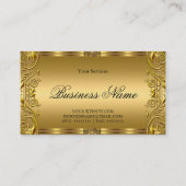 Elegant  Royal Golden Gold Visitekaartje (Voorkant)