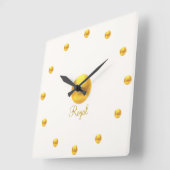 Elegant Royal Golden Vierkante Klok (Hoek)