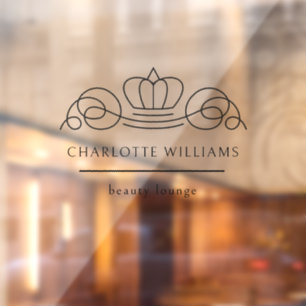 Elegant, Royal Logo, Elegant, Royal Logo, Raamsticker