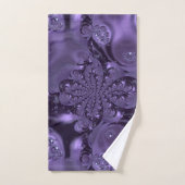 Elegant Royal Paars Liquid Sparkle Bad Handdoek (Handdoek)