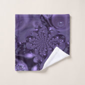 Elegant Royal Paars Liquid Sparkle Bad Handdoek (Wasdoekje)