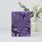 Elegant Royal Paars Liquid Sparkle Briefkaart (Staand voorkant)