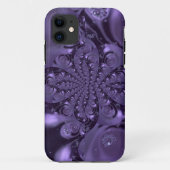 Elegant Royal Paars Liquid Sparkle Case-Mate iPhone Case (Achterkant)