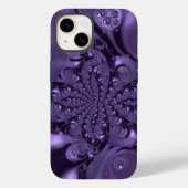 Elegant Royal Paars Liquid Sparkle Case-Mate iPhone Case (Achterkant)