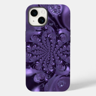 Elegant Royal Paars Liquid Sparkle Case-Mate iPhone 14 Hoesje
