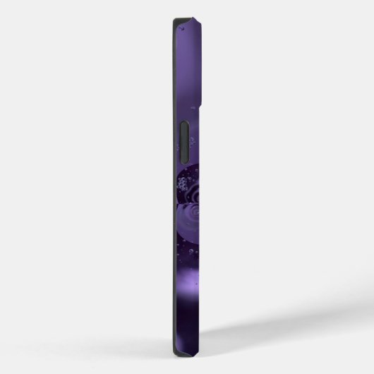 Elegant Royal Paars Liquid Sparkle Case-Mate iPhone Case (Achterkant / Rechts)