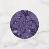 Elegant Royal Paars Liquid Sparkle Confetti (Kleine voorkant)