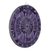 Elegant Royal Paars Liquid Sparkle Dartbord (Voorkant Links)
