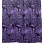 Elegant Royal Paars Liquid Sparkle Douchegordijn (Voorkant)