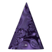 Elegant Royal Paars Liquid Sparkle Feesthoedjes (Links)