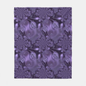 Elegant Royal Paars Liquid Sparkle Fleece Deken (Voorkant)