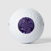Elegant Royal Paars Liquid Sparkle Golfballen (Voorkant)