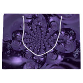 Elegant Royal Paars Liquid Sparkle Groot Cadeauzakje (Voorkant)