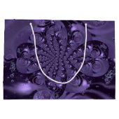 Elegant Royal Paars Liquid Sparkle Groot Cadeauzakje (Achterkant)