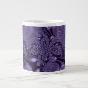 Elegant Royal Paars Liquid Sparkle Grote Koffiekop