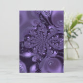 Elegant Royal Paars Liquid Sparkle Kaart (Staand voorkant)