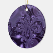 Elegant Royal Paars Liquid Sparkle Keramisch Ornament (Links)