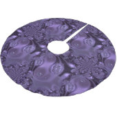 Elegant Royal Paars Liquid Sparkle Kerstboom Rok (Gekanteld)