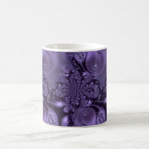 Elegant Royal Paars Liquid Sparkle Koffiemok