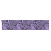 Elegant Royal Paars Liquid Sparkle Korte Tafelloper (Horizontaal)