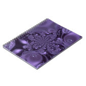 Elegant Royal Paars Liquid Sparkle Notitieboek (Linkerzijde)