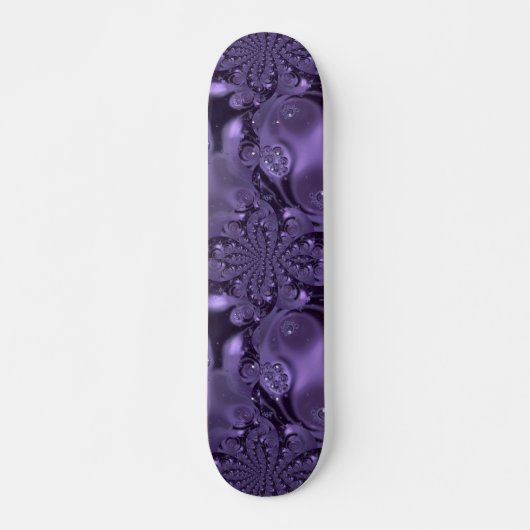 Elegant Royal Paars Liquid Sparkle Persoonlijk Skateboard (Voorkant)