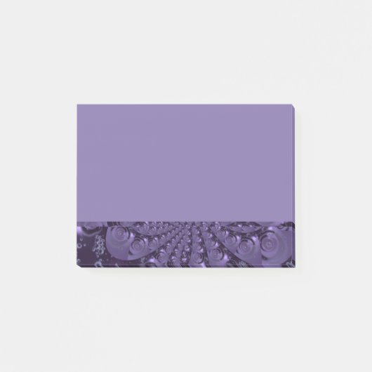 Elegant Royal Paars Liquid Sparkle Post-it® Notes (Voorkant)