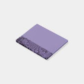Elegant Royal Paars Liquid Sparkle Post-it® Notes (Schuin)