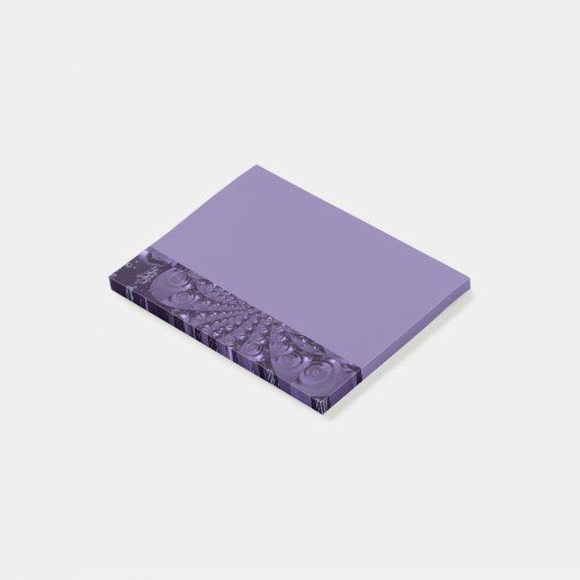 Elegant Royal Paars Liquid Sparkle Post-it® Notes (Schuin)