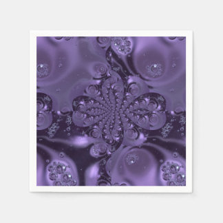 Elegant Royal Paars Liquid Sparkle Servet
