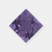 Elegant Royal Paars Liquid Sparkle Servet (Hoek)