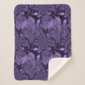 Elegant Royal Paars Liquid Sparkle Sherpa Deken (Voorkant)