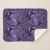 Elegant Royal Paars Liquid Sparkle Sherpa Deken (Voorkant (horizontaal))