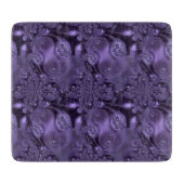 Elegant Royal Paars Liquid Sparkle Snijplank (Voorkant)