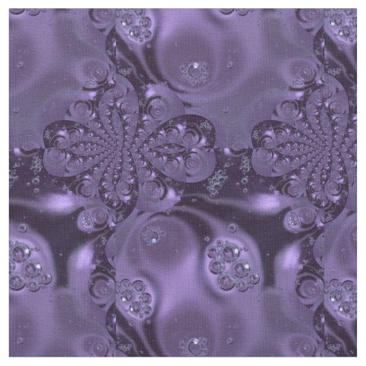 Elegant Royal Paars Liquid Sparkle Stof (Close Up)