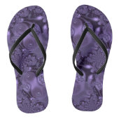 Elegant Royal Paars Liquid Sparkle Teenslippers (Voetbed)